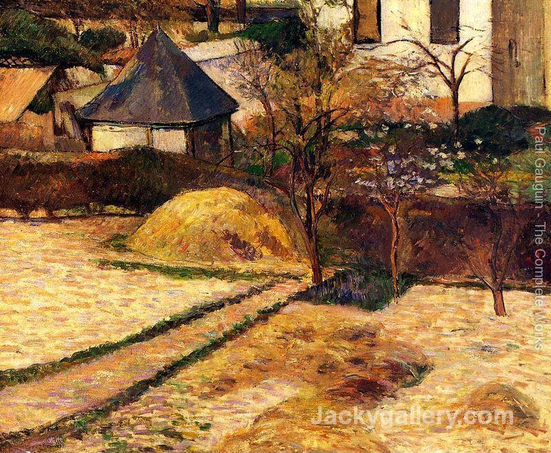 Garden View Rouen by Paul Gauguin paintings reproduction